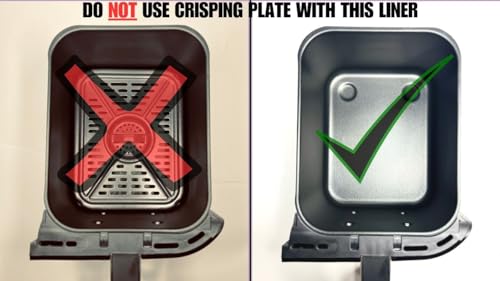 Silicone Air Fryer Liners 2pcs set for Dual Air fryer with Gloves XCUI, Ninja AF400UK, AF451UK, Tower, Salter, Instant Vortex, Tefal, Moncook Air