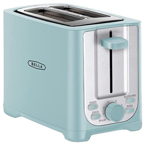 BELLA 2 Slice toaster, Stainless Steel and Sage