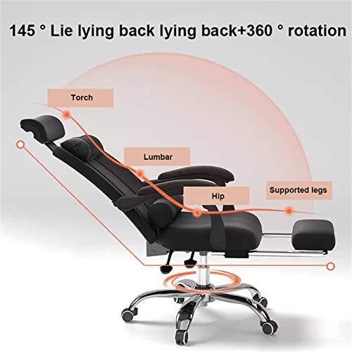 JHKZUDG High Back Chair 3D Mesh Cloth Computer Chair,Executive Reclining Office Chair, Managerial Executive Swivel Chair with Lumbar Support,Comp