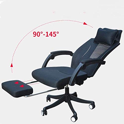 SDFGH Ergonomic Office Chair, Reclining Office Chair with Lock Function and Lumbar Support, Executive Office Chair with Headrest