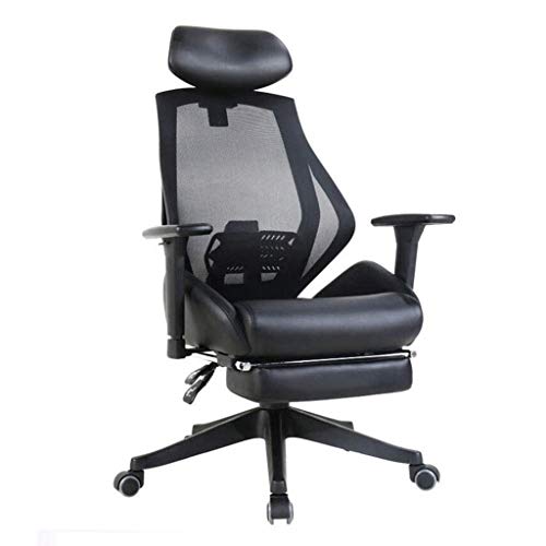 n/a Office Chair-High-Back Executive Swivel Office Computer Desk Chair Black with Pewter Finish