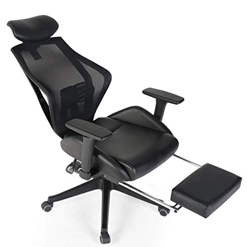 SCDBGY Ygqbgy Executive Office Chair - High Back Office Chair with Footrest and Thick Padding - Reclining Computer Chair with Ergonomic Segmented