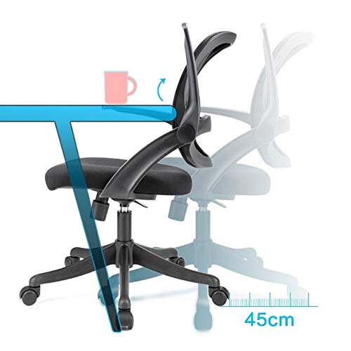 TJLSS Ergonomic Office Chair with Breathable Mesh Seat Computer Chair with Adjustable Seat Height and Back Recline Desk and Task Chair with Firm