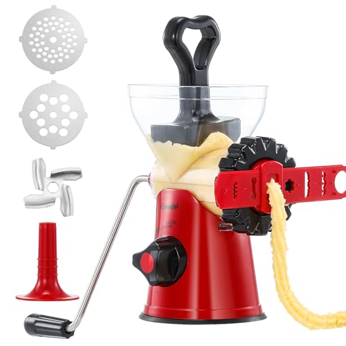 Geedel Meat Mincer Grinder and Sausage Maker Machine,Easy Cleaning & Fast Cutting Manual Meat Grinder,Suitable for Ground Meat, Sausage, Churros,