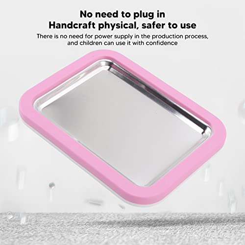 BAOFUYA Ice Cream Roll Maker, Stainless Steel DIY Handcraft Make Easy Ice Cream Rolls with 2 Spatulas for Kids Family Yogurt Sorbet Gelato pink