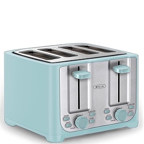 BELLA 2 Slice toaster, Stainless Steel and Sage