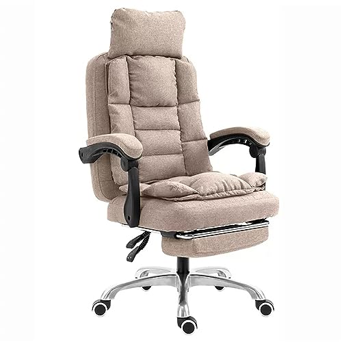 JHKZUDG Executive Office Chair, Home Office Desk Chair,Ergonomic Office Chair, Adjustable Back Rest 360° Swivel Gaming Chair,with Footrest And He
