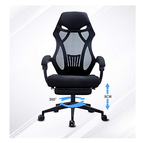LZQDM Home Computer Chair, Comfortable Office Chair, Reclining Game Chair, Ergonomic Swivel Chair Computer Gaming Chair