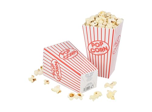 HENBRANDT Popcorn Boxes 10 Pack Small Retro Popcorn Carton Sweet Containers for Film Night Cinema Movie Night Birthday Sleepover Party Treats