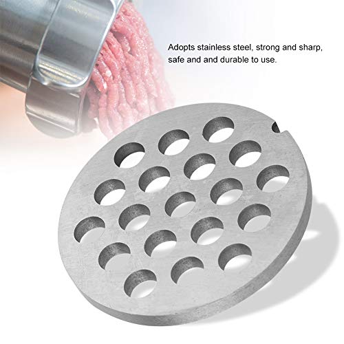 Garosa Meat Grinder Knife Stainless Steel Mincer Plate Disc Knife with Holes Professional Replacement Accessories for Grinders Mincers(7.5mm)