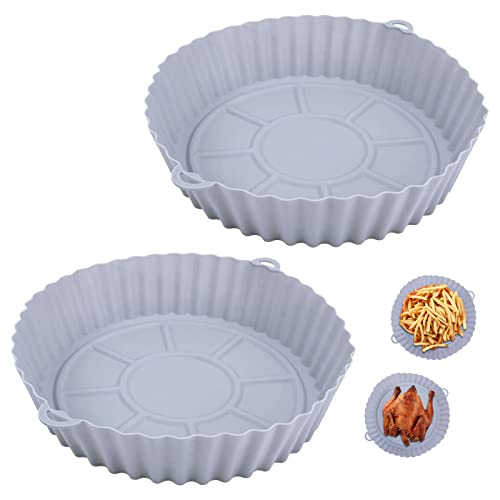 Air Fryer Silicone Pot, 7.5inch Reusable Air Fryer Liners, Air Fryer Accessories, Air Fryer Silicone Liner, Airfryer Liners Air Fryer Basket Fits