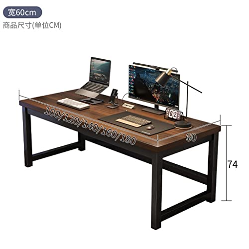 LEIGE Computer Desk Desktop Home Office Desk Student Writing Study Table Workbench (Color : D, Size : 120CM)