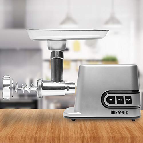 Duronic MG301 Electric Meat Grinder & Mincer MG301| Premium Mincer with 3000W Motor | Versatile 7-Stainless Steel and Plastic Attachments| Multi-