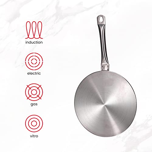 Ibili Stainless Steel Heat Distributing Diffuser Induction Plate 14.5cm, Silver