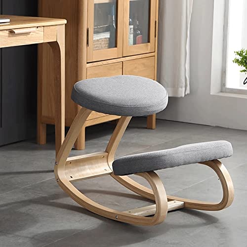 WALNUT Kneeling Chair Home Stool Living Room Furniture Wooden Kneeling Computer Posture Chair Anti-Hunchback Office Chair