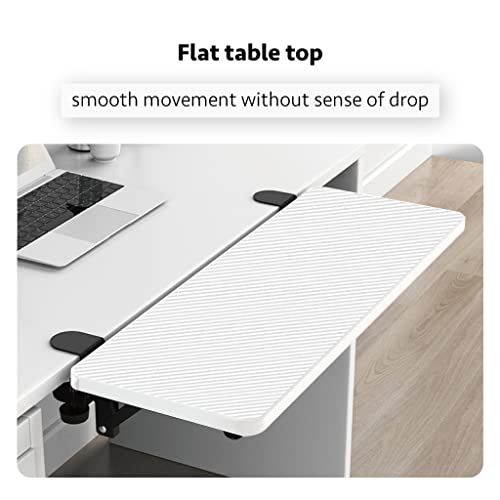 HONJIE Computer Desk Extension Board, Suitable for Office desks, Sturdy Mouse arm Support, Computer Desk Extender, Suitable for Home and Office (