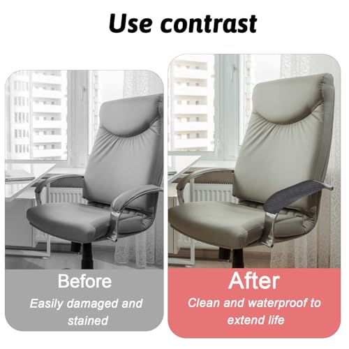 Office Chair Armrest Covers, Stretch Chair Armrest Covers, Zipper Chair Slipcover, Office Removable Arm Rest Covering, Office Seat Hand Rest Prot