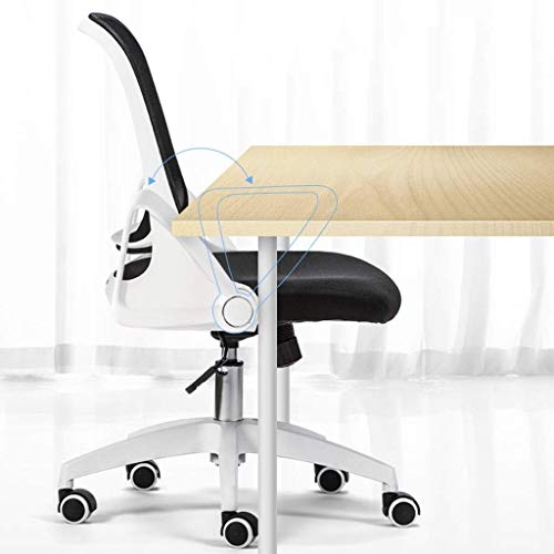 n/a Chair-Extra Large Mid Back Breathable Mesh Office Desk Computer Desk Chair with Lumbar Support Black(Color : Black,Size: 96 * 58cm)