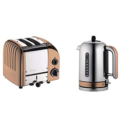 Dualit Classic 2 Slice Vario Toaster| Stainless Steel, Hand Built in the UK| Replaceable ProHeat Elements| Heat Two or Four Slots, Defrost Bread,