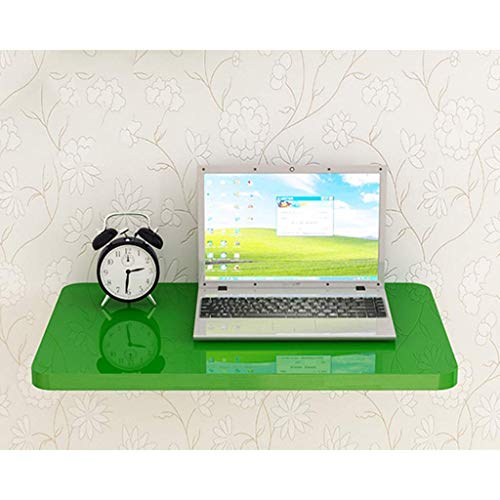 MYYINGELE Foldable Wall Mounted Laptop Table Fold Down Dining Table for Small Space Wood Home Office Computer Desk, Black, 80 * 40cm/31 * 16in