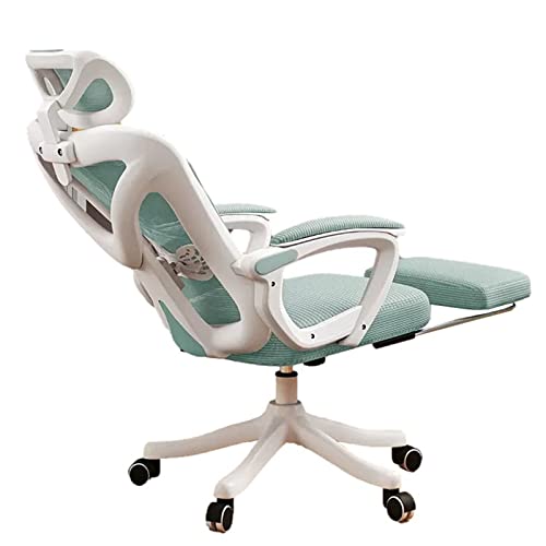 JHKZUDG 360 Swivel Task Chair, Executive Desk Chair with Wheels,Home Office Desk Chair with Headrest And Backrest,Ergonomic Office Chair with Foo