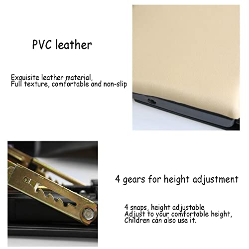 luoyipink Adjustable Footrest with Removable Soft Foot Rest Pad, 4-Level Height Adjustment, with Massaging Beads, Max-Load 120Lbs, Suitable for h