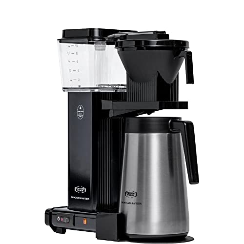 Moccamaster KBGT, Coffee Maker, Filter Coffee Machines, Thermos, Black, UK Plug, 1.25 Liters