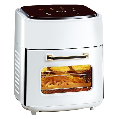 INMOZATA Air Fryer 15L, Oil Free Air Fryer Oven with 3Ties, Rapid Air Circulation, One-Touch Digital Screen, 4Presets & Warm & 24Hours Timing, Di