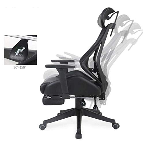 n/a Office Chair-High-Back Executive Swivel Office Computer Desk Chair Black with Pewter Finish