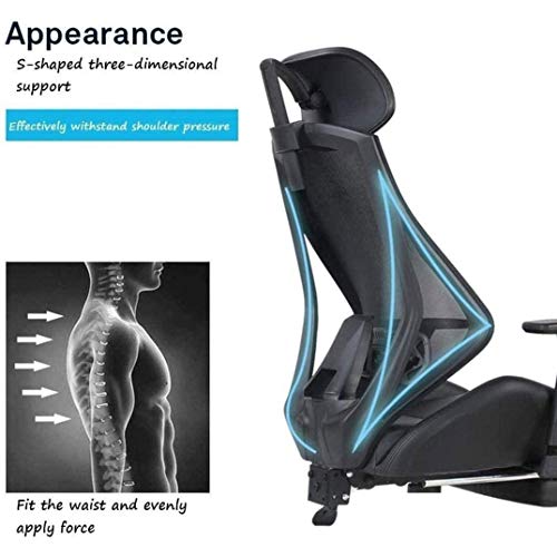 n/a Ergonomic Chair Computer Chair Home Waist Backrest Office Comfortable Long Seat Chair Gaming Chair Study Chair Swivel Chair