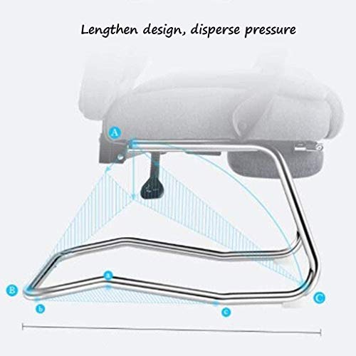 HJW Computer Chair,Reclining Home Lunch Break Chair Study Chair Fabric Office Chair Ergonomic Bow Chair Armchair