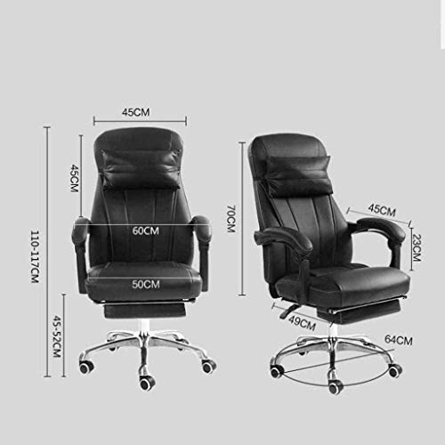 HJW Game Chair Home Office Chair Executive Conference Stylish Design Adjustable Mid-Back Ergonomic Desk Chair Armchair