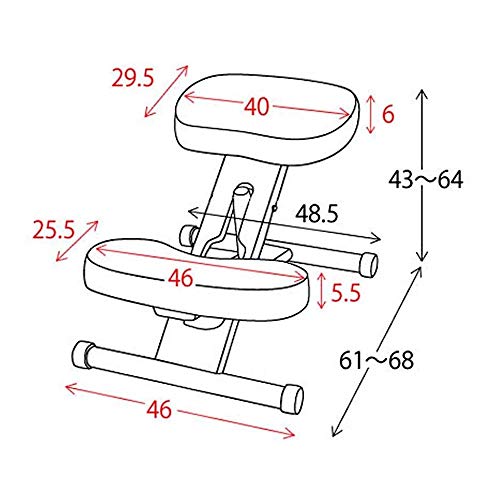 SCDBGY Ygqbgy Office Chairs Ergonomic Kneeling Chair Home Office Chairs Thick Cushion Adjustable Improve Posture Now Neck Pain Comfortable Knees