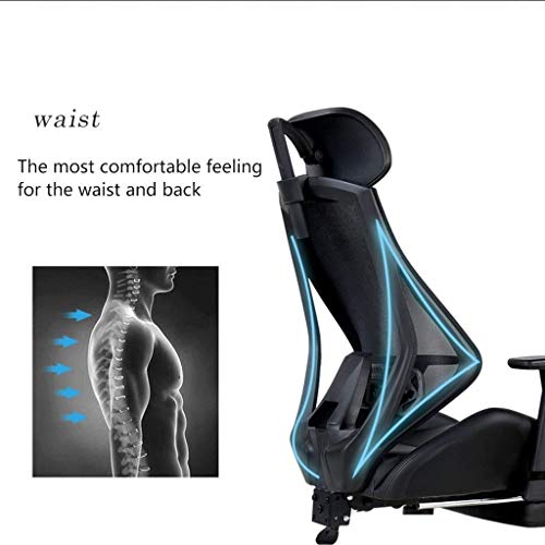 SCDBGY Ygqbgy Executive Office Chair - High Back Office Chair with Footrest and Thick Padding - Reclining Computer Chair with Ergonomic Segmented