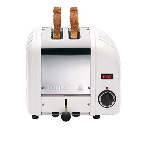 Dualit Classic 2 Slice Vario Toaster| Stainless Steel, Hand Built in the UK| Replaceable ProHeat Elements| Heat Two or Four Slots, Defrost Bread,