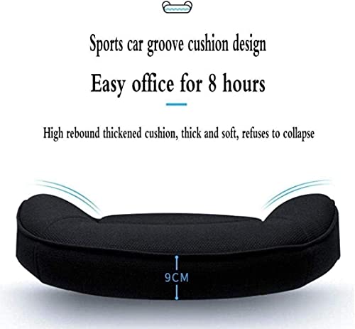 HJW Swivel Office Chair Computer Chair Home Lift Chair Rotatable Handrail Ergonomic Backrest High Back Task Chair Armchair