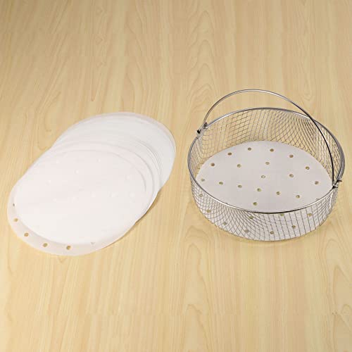 Geieold Air Fryer Basket for Mesh Steamer Basket for Ninja Foodi 6.5, 8Qt,Air Fryer Basket,Air Fryer Crisping Basket with Handle