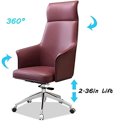 HJW Office Chairs Chair Study Computer Chair Home Executive Chair Business Lift Swivel Chair Armchair,Blue