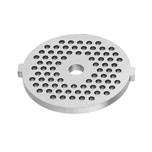 Fdit Stainless Steel Meat Grinder Plate Disc Knife Blades for Mixer and Chopper Attachment with Hole for Kitchen Accessory