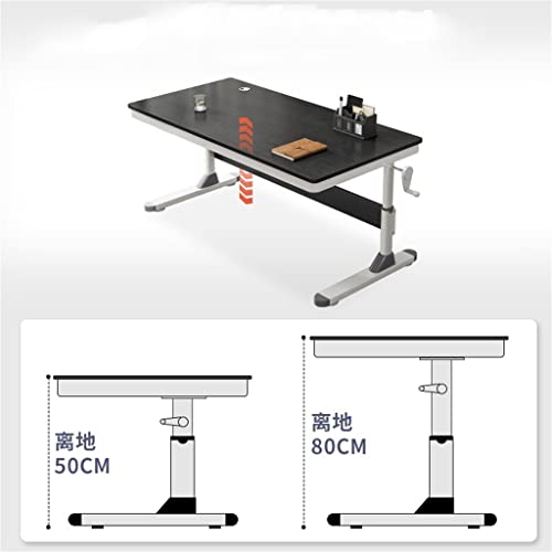 JYDQM 80/100CM Office Boss Desk Adjustable Student Computer Desk Up And Down Adjustable School Study Table Desktop Table (Color : D, Size : 80Cm)