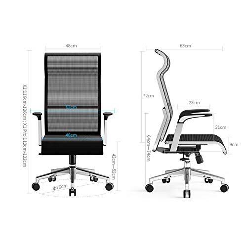 KXDCZ Study Room Simple Full Mesh Ergonomic Gaming Chair Computer Chair Office Swivel Chair Chair Home (Color : Style 2)