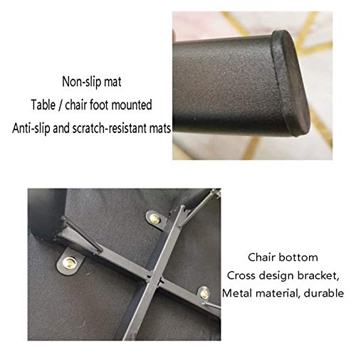 Kitchen Table Set, Office Table and Chair Set Conference Coffee Table Marble Round Table Office Table and Chair Combination Break Room Hotel Meet