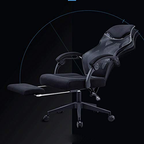 LEIGE Ergonomic Office Chair Mesh Chair Heavy Duty Office Chair, Adjustable Headrest and Armrest, Home Office Chair with Tilt Function and Positi