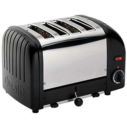 Dualit Classic 4 Slice Vario Toaster - Stainless steel, hand built in the UK - Replaceable ProHeat® elements - Heat two or four slots, defrost br