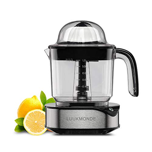 Electric Citrus Juicer 1.2L Large Volume - Orange Juicer with powerful motor and LED working lamp - Electric Lemon Squeezer for orange lemon lime