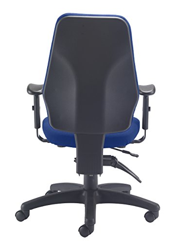 Office Hippo 24-Hour High Back Office Chair, Orthopaedic Design Chair with Adjustable Arms, Ratchet Back and Tilt, Moulded Seat & Back, 5 Year Co