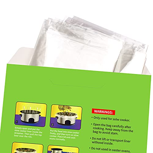ECOOPTS Slow Cooker Liners by ECOOPTS | Small Cooking Bags Fit 1-3 Quarts (10)