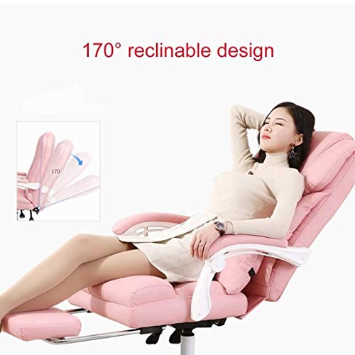 N/A High Back Office Executive Chair Conference Leather Desk with Padded Armrests,Adjustable Ergonomic Swivel Task Chair with Lumbar Support (Col