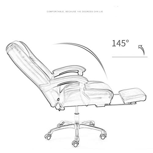 LZQDM High Back Office Chair Adjustable Ergonomic Desk Chair with Padded Armrests,Executive PU Leather Swivel Task Chair with Lumbar Support