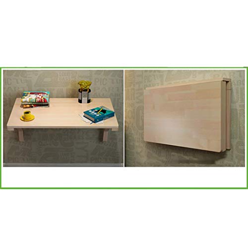 MYYINGELE Simple Household Folding Table, Wall-Mounted Dining Table, Home Office Children Study Desk, Small Square Table With 2 Brackets, Writing
